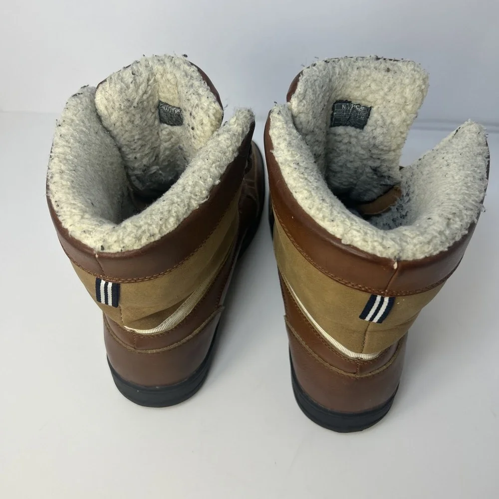 Nautica Men's Lockview Duck Boots - Brown/Tan - Size‎ 11 - Winter Snow Boots